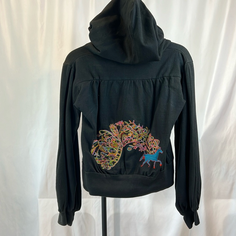 Embroidered horse hoodie size small